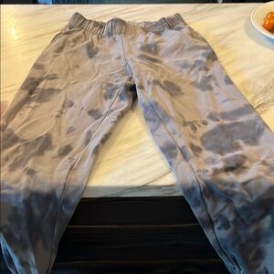 Gray Tie-Dye LAhearts sweatpants
